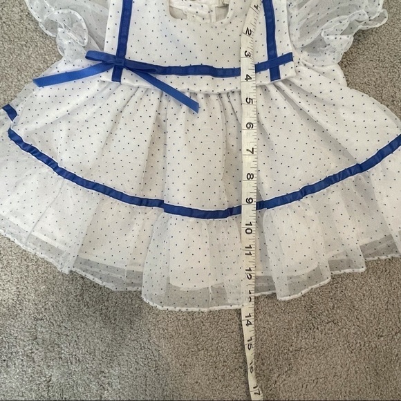 VINTAGE Shirley Temple Style dress dots - Picture 6 of 6